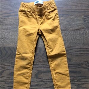 Skinny Pull On Jeggings 5t Mustard Yellow